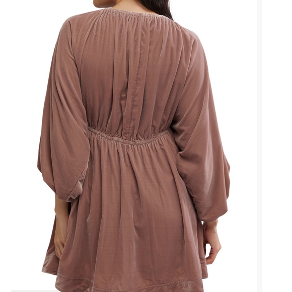 Free People Portia Velvet Mini Dress XSmall NWT - Picture 5 of 7
